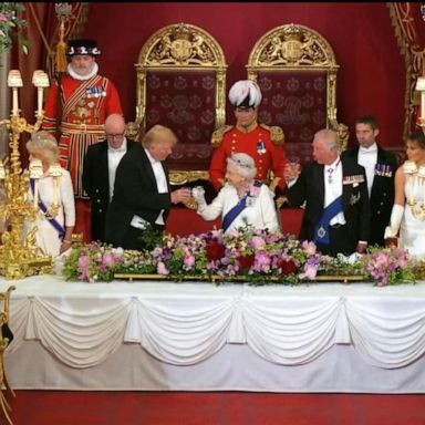 VIDEO: Trump pays tribute to Queen Elizabeth during state visit to the UK