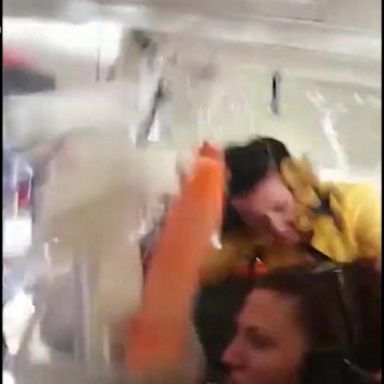 VIDEO: Video shows a flight attendant hitting the ceiling of a 737 jet during rough air