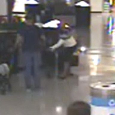 VIDEO: Video shows woman allegedly trying to kidnap children at airport