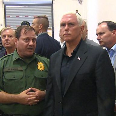 VIDEO: Pence visits two migrant detention centers in Texas