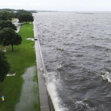 VIDEO: Hurricane that hit Louisiana dumping rain on parts of the US