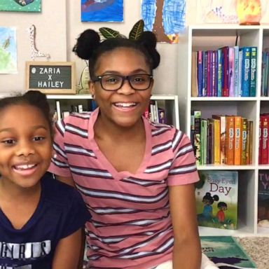 VIDEO: Sisters share their joy of reading, live on social media