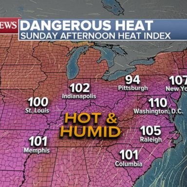 VIDEO: Blistering heatwave scorching across the US