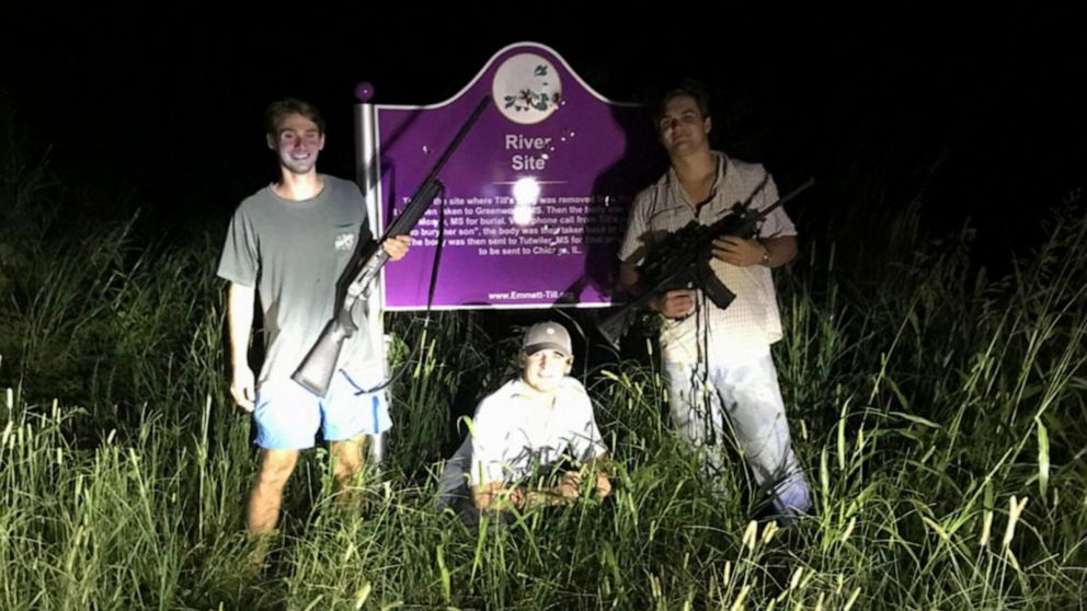Anger spreading after fraternity poses at vandalized Emmett Till memorial