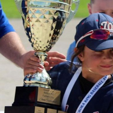 VIDEO: 8-year-old takes a swing at stereotypes