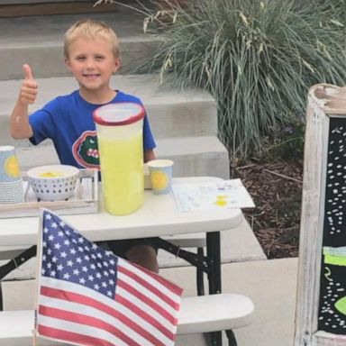 VIDEO: 6-year-old sells lemonade to take mom out on date after father dies of colon cancer