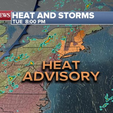 VIDEO: Approaching storms to break heat, humidity on East Coast 