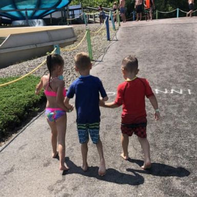 VIDEO: 5-year-olds step in to help friend with cerebral palsy at water park