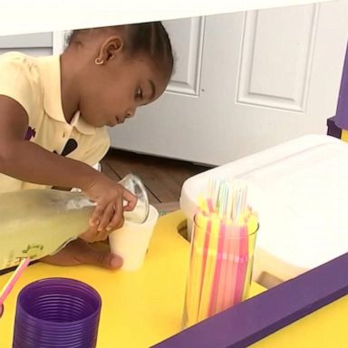 VIDEO: 3-year-old girl in North Carolina sells lemonade to help babies in need