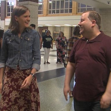 VIDEO: High school drama teacher meets anonymous kidney donor