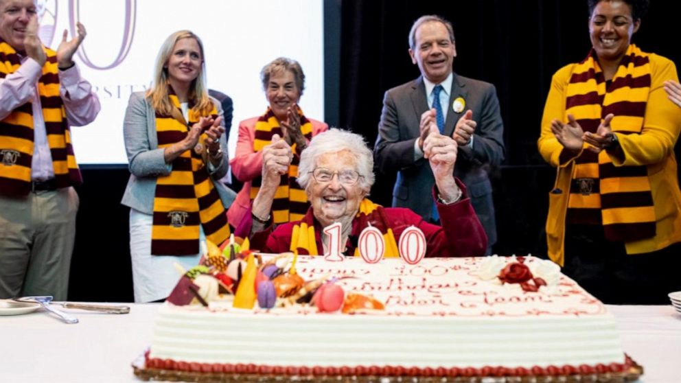 Video Loyola Chicago Holds 100th Birthday Party For Superfan Sister Jean Abc News