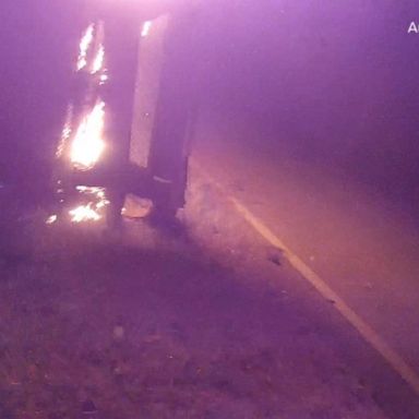 VIDEO: Police pull driver to safety in fiery car rescue in Georgia