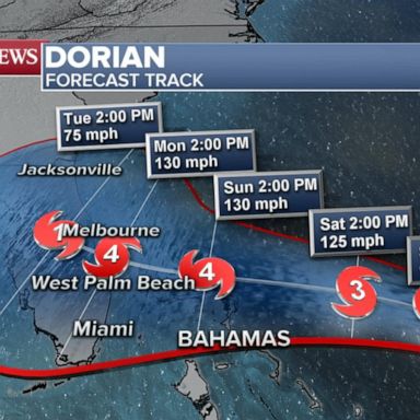 VIDEO: Hurricane Dorian could strengthen to Category 4 storm