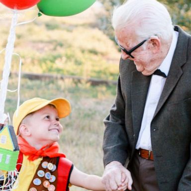 VIDEO: Great-grandparents join 5-year-old for ‘Up’ photoshoot