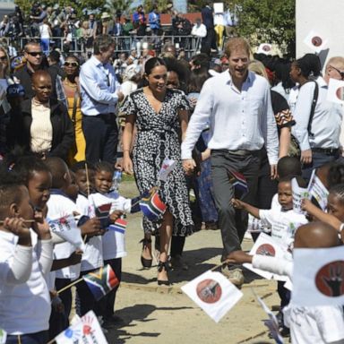 VIDEO: Prince Harry, Duchess Meghan and Archie arrive in South Africa