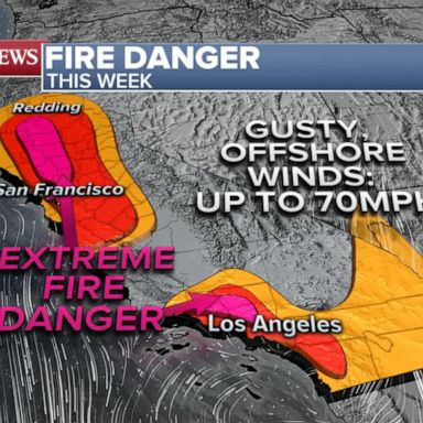 VIDEO: Extreme fire danger threatening California