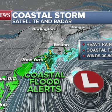 VIDEO: Flood alerts issued on East Coast as nor’easter approaches 