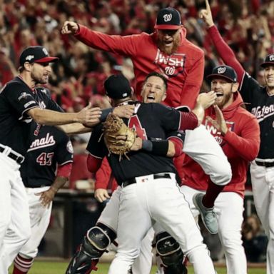 VIDEO: Nationals headed to World Series for first time in franchise history