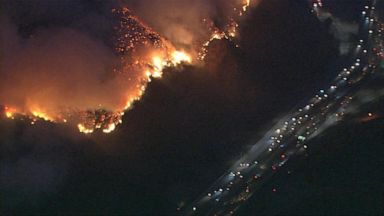 religion VIDEO: Firefighters wage all-out aerial assault on supercharged Getty Fire