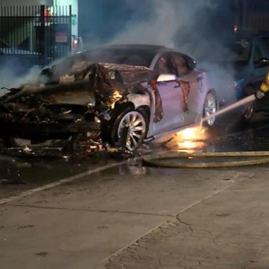 VIDEO: Tesla faces federal investigation after claims of cars bursting into flames