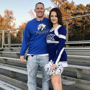 VIDEO: Proud dad cheers on his daughter