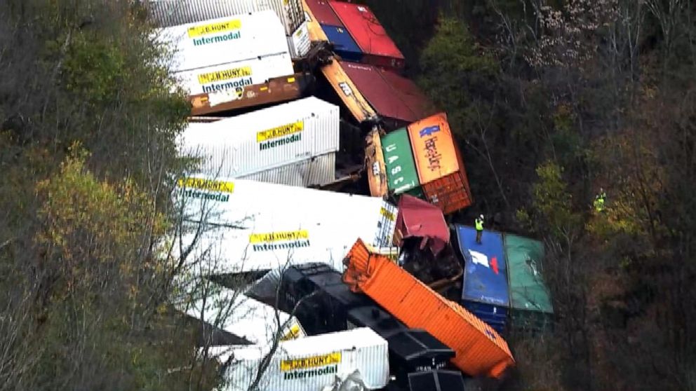 Authorities investigate major freight train derails in Pennsylvania