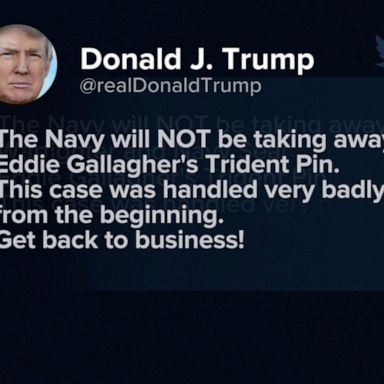 VIDEO: Trump, Navy disagree on SEAL's status