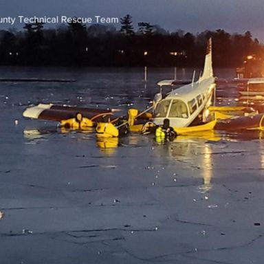 VIDEO: Investigators try to determine what caused plane to crash into frozen lake