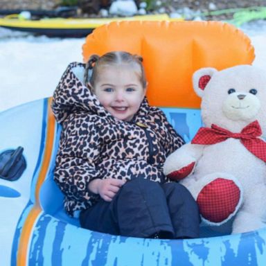 VIDEO: 2-year-old with heart condition gets her winter wonderland