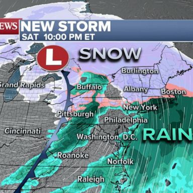 VIDEO: Millions brace for snow, ice and rain as storm heads east