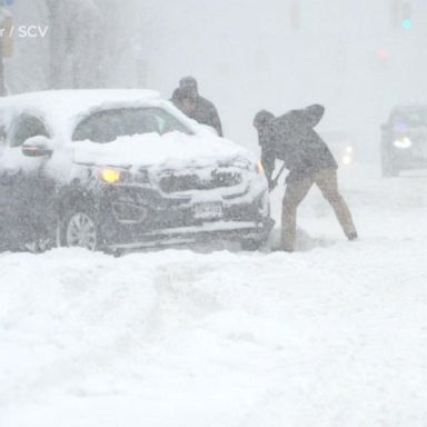 VIDEO: Storm delivers whiteout conditions to Northeast