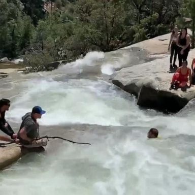 VIDEO: Swift water rescue caught on tape