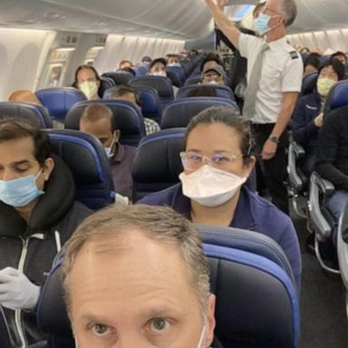 VIDEO: Doctor's tweet about near-full flight sparks concern