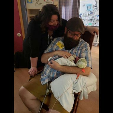 VIDEO: High school sweethearts adopt baby boy