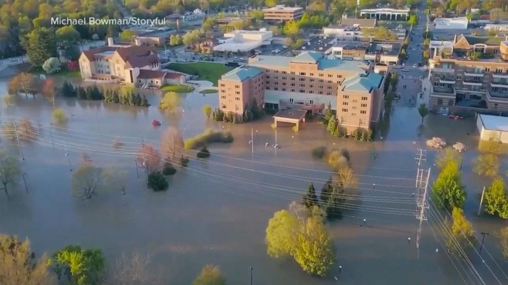 Record flooding hits Michigan Video ABC News