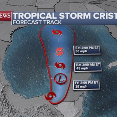 VIDEO: Dangerous thunderstorms, heavy rain expected as tropical storm churns