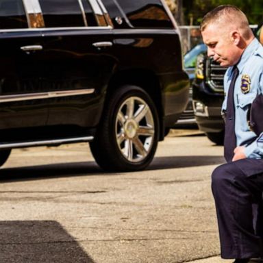 VIDEO: Powerful aerial view as thousands honor George Floyd