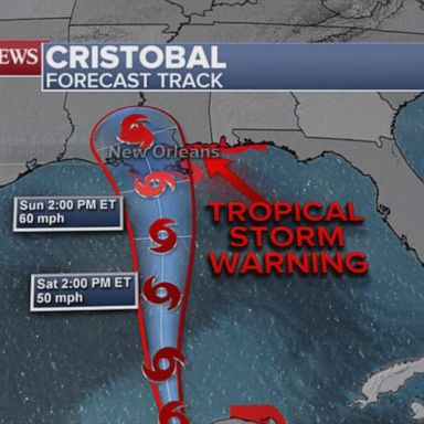 VIDEO: Tracking Tropical Storm Cristobal