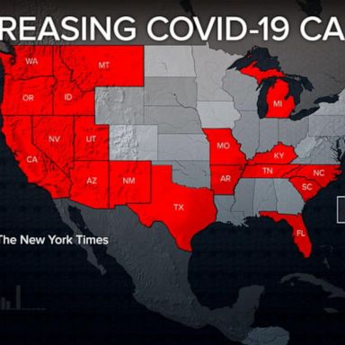 VIDEO: 21 states and Puerto Rico see rise in COVID-19 cases