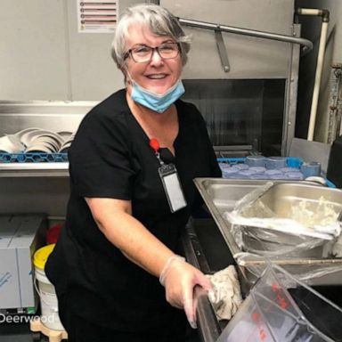 VIDEO: Woman takes dishwashing job to be near husband with Alzheimer’s 