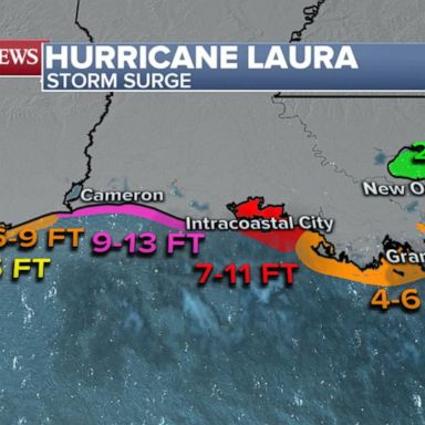 VIDEO: Louisiana hit with back-to-back storms as Hurricane Laura nears