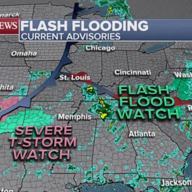 VIDEO: Heavy rain, high winds threaten parts of U.S.