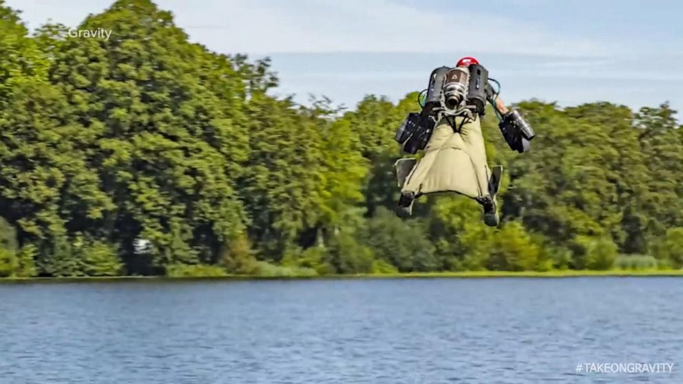 Jetpack pilot is a real-life Iron Man as he flies over Dubai