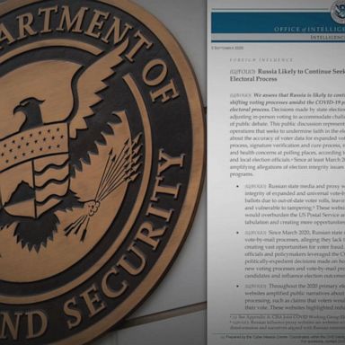 VIDEO: Department of Homeland Security warns about voter disinformation from Russia 