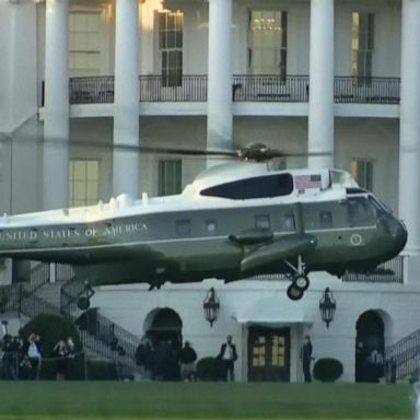 VIDEO: Trump transferred by helicopter to hospital