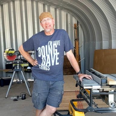 VIDEO: Dads volunteer to build desks for children learning remotely