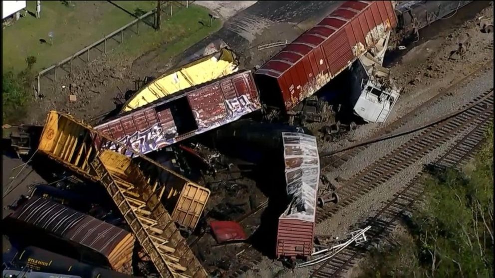 Major train derailment forces evacuations in Texas Video ABC News