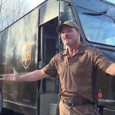 VIDEO: UPS delivery driver surprises young boy for Halloween