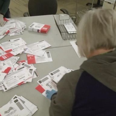 VIDEO: Counting mail-in ballots in Pennsylvania