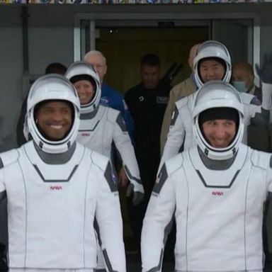 VIDEO: Astronauts suited up and ready for SpaceX launch